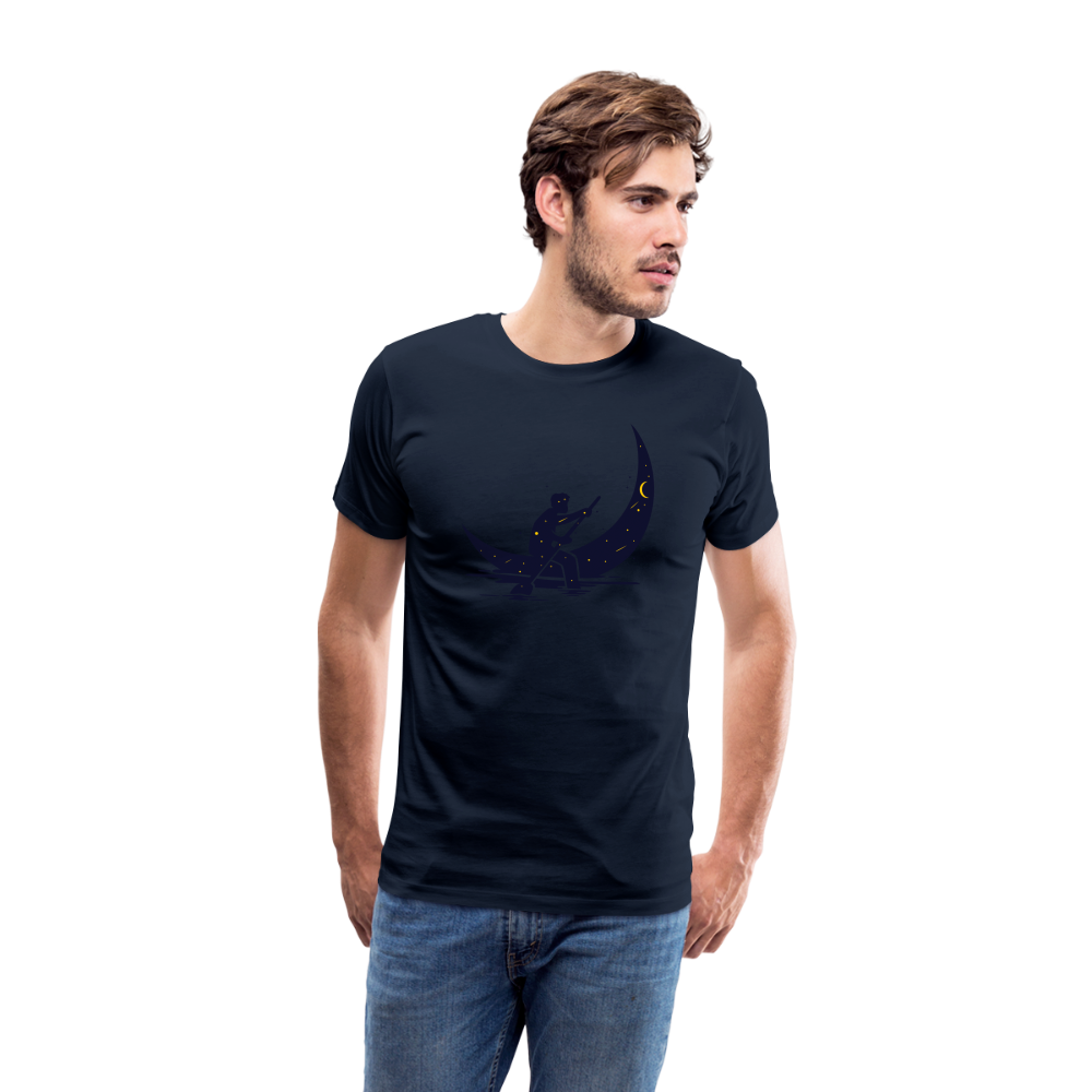 Maglietta Premium da uomo | Spreadshirt | Moon Boat - navy