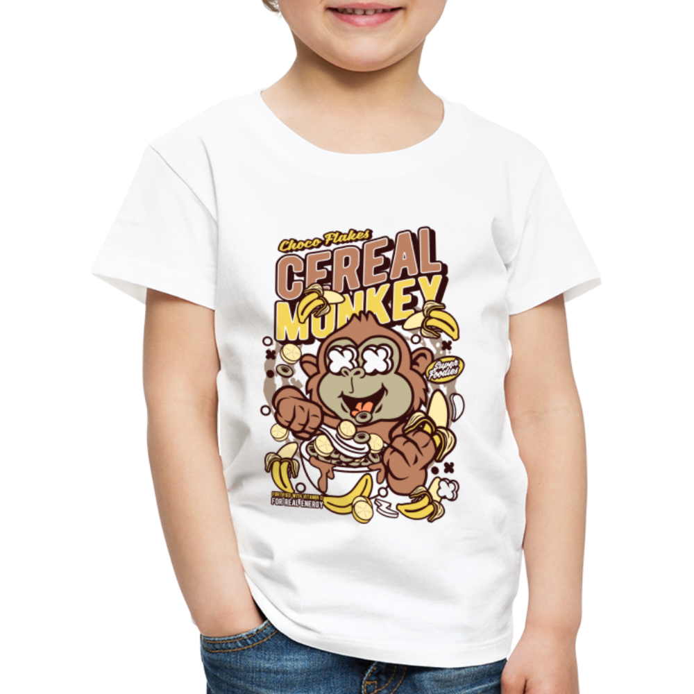 Maglietta Premium per bambini | Spreadshirt | Cereal Monkey - bianco