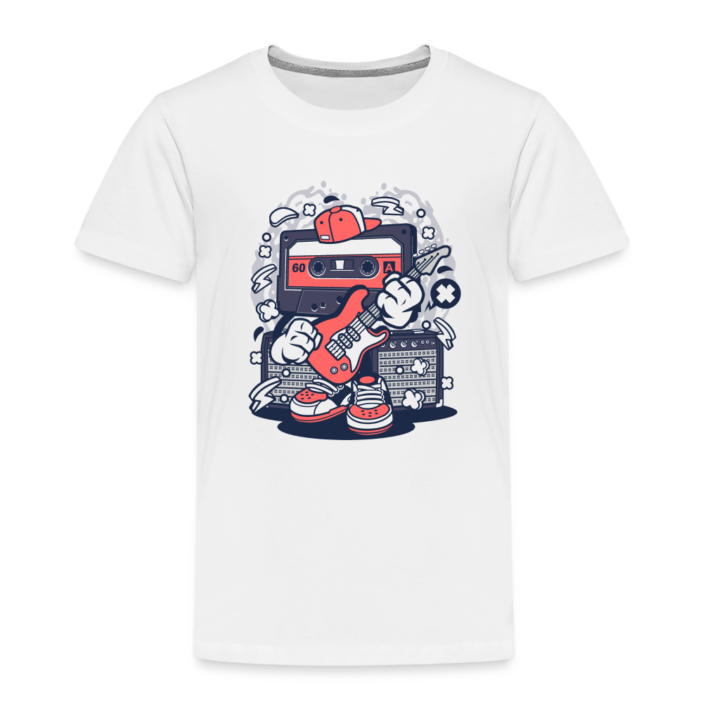 Maglietta Premium per bambini | Spreadshirt | Cassette Rockstar - bianco