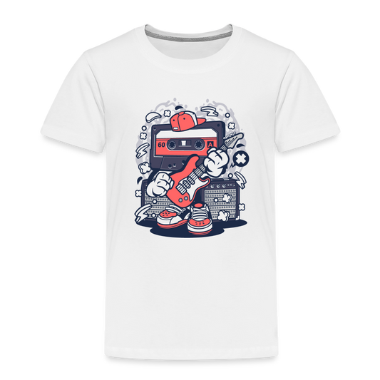 Maglietta Premium per bambini | Spreadshirt | Cassette Rockstar - bianco