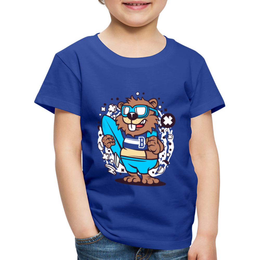 Maglietta Premium per bambini | Spreadshirt | Beaver Surfing - blue royal