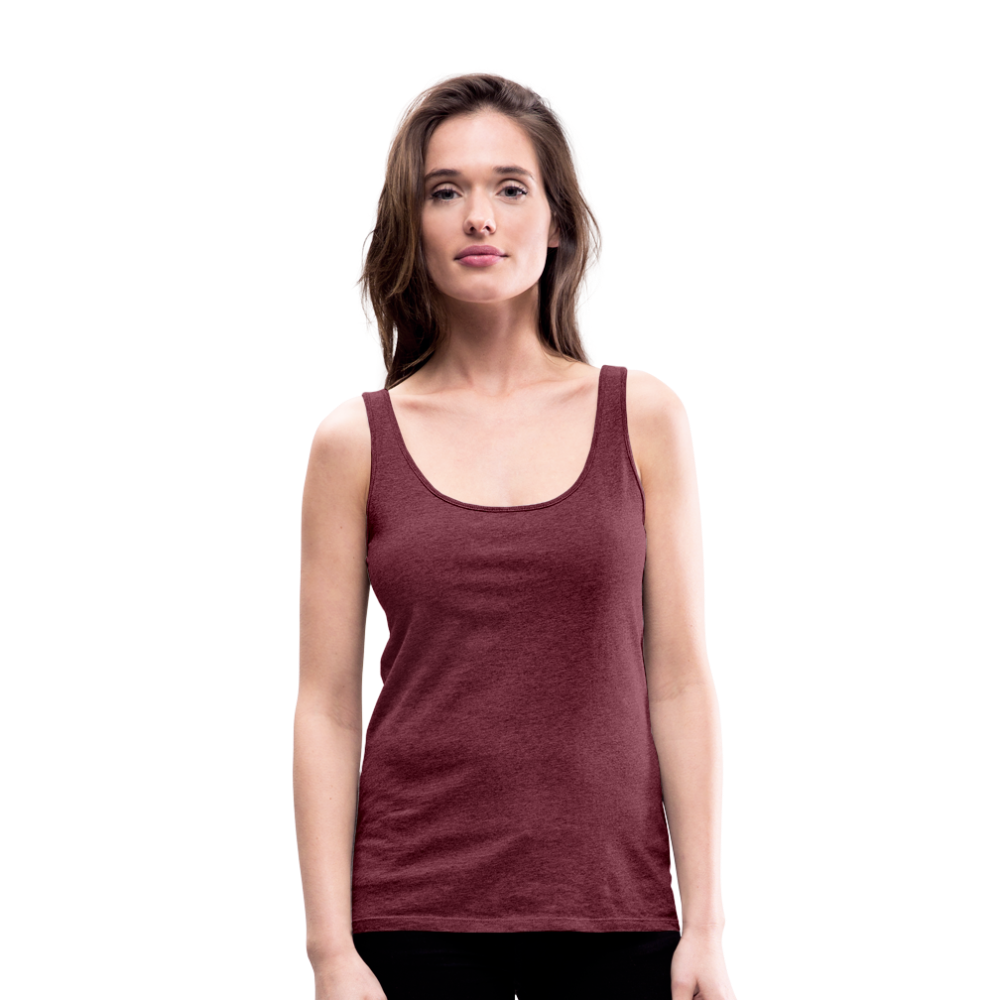 Canotta premium da donna | Spreadshirt - rosso bordeaux melange