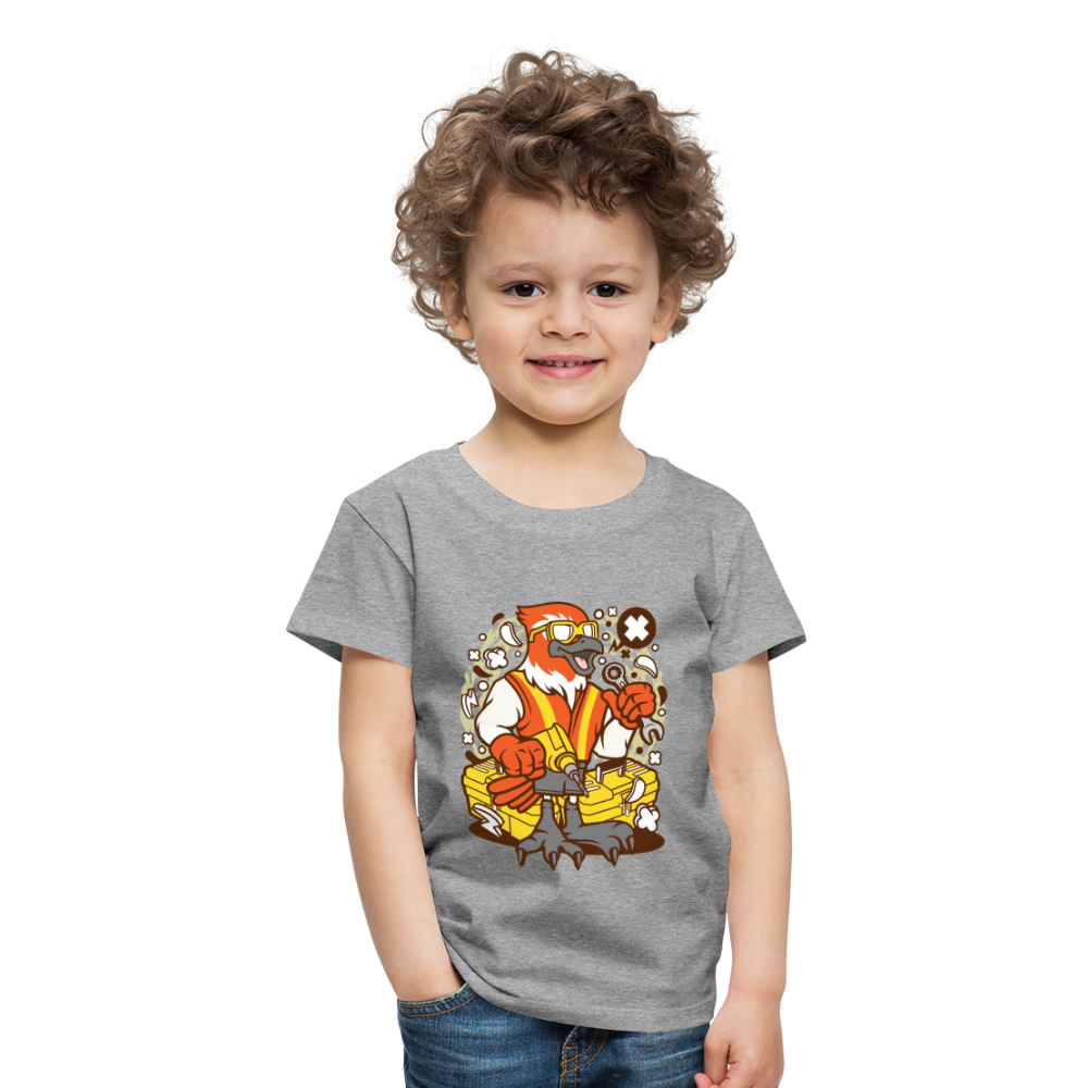 Maglietta Premium per bambini | Spreadshirt | Bird Mechanic - grigio melange