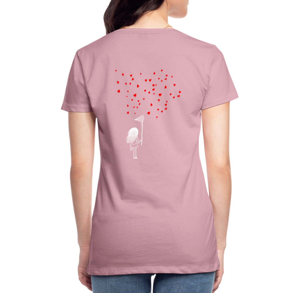 Maglietta Premium da donna | Spreadshirt | Collect Hearts - rosa chiaro