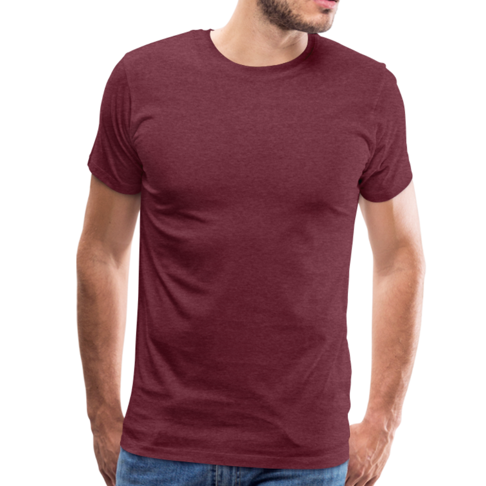 Maglietta Premium da uomo | Spreadshirt | New York Style - rosso bordeaux melange