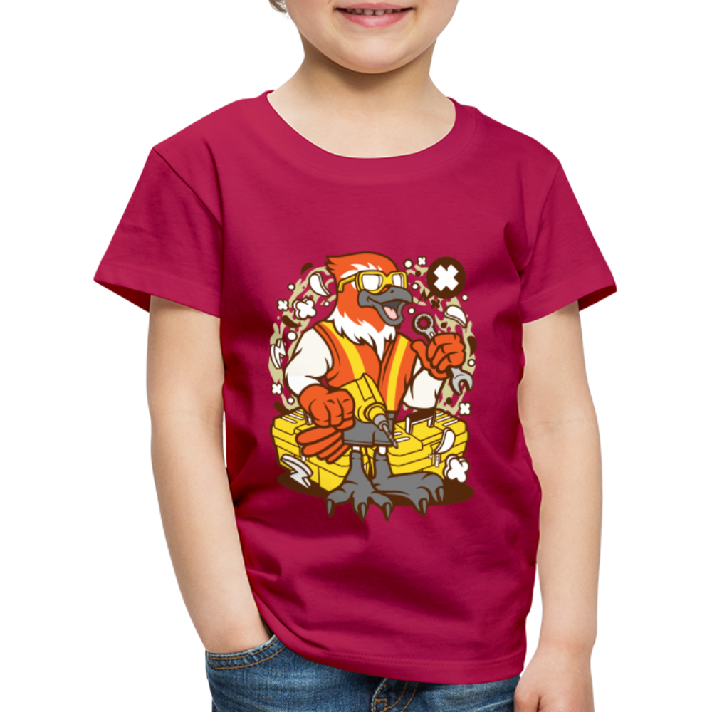 Maglietta Premium per bambini | Spreadshirt | Bird Mechanic - Borgogna