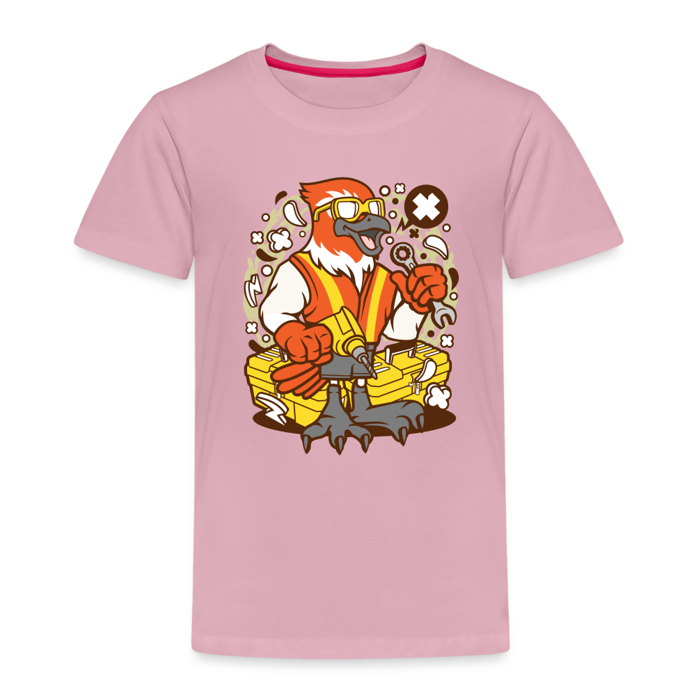 Maglietta Premium per bambini | Spreadshirt | Bird Mechanic - rosa chiaro