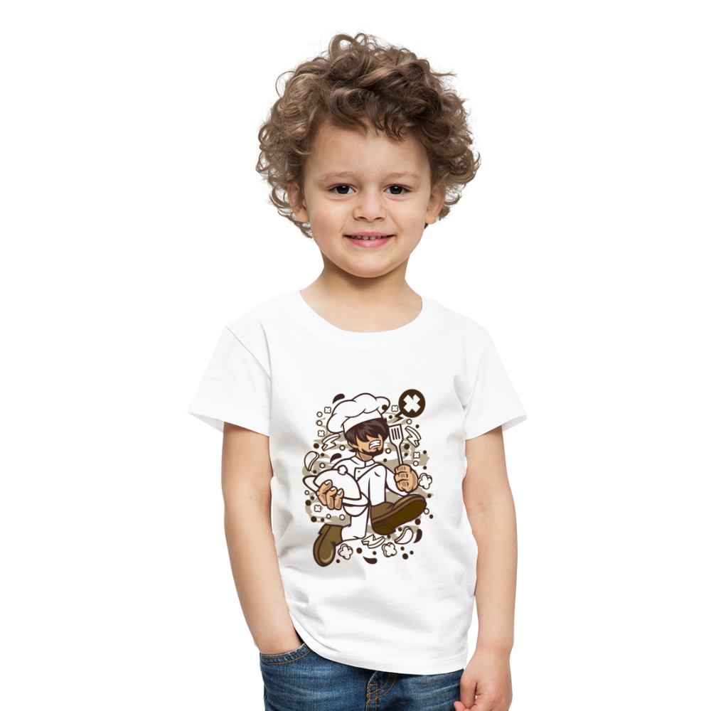 Maglietta Premium per bambini | Spreadshirt | Chef Running - bianco