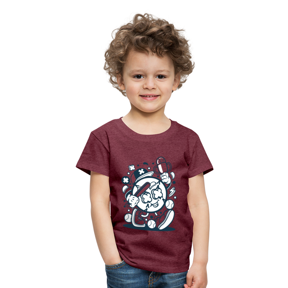 Maglietta Premium per bambini | Spreadshirt | Baseball Champion - rosso bordeaux melange