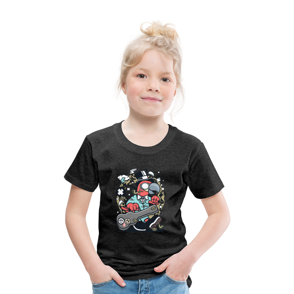 Maglietta Premium per bambini | Spreadshirt | Bird Guitarist - antracite