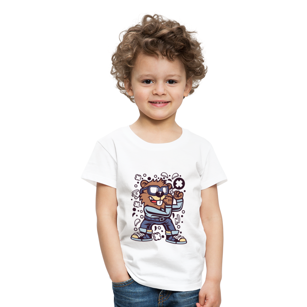 Maglietta Premium per bambini | Spreadshirt | Beaver Fighter - bianco