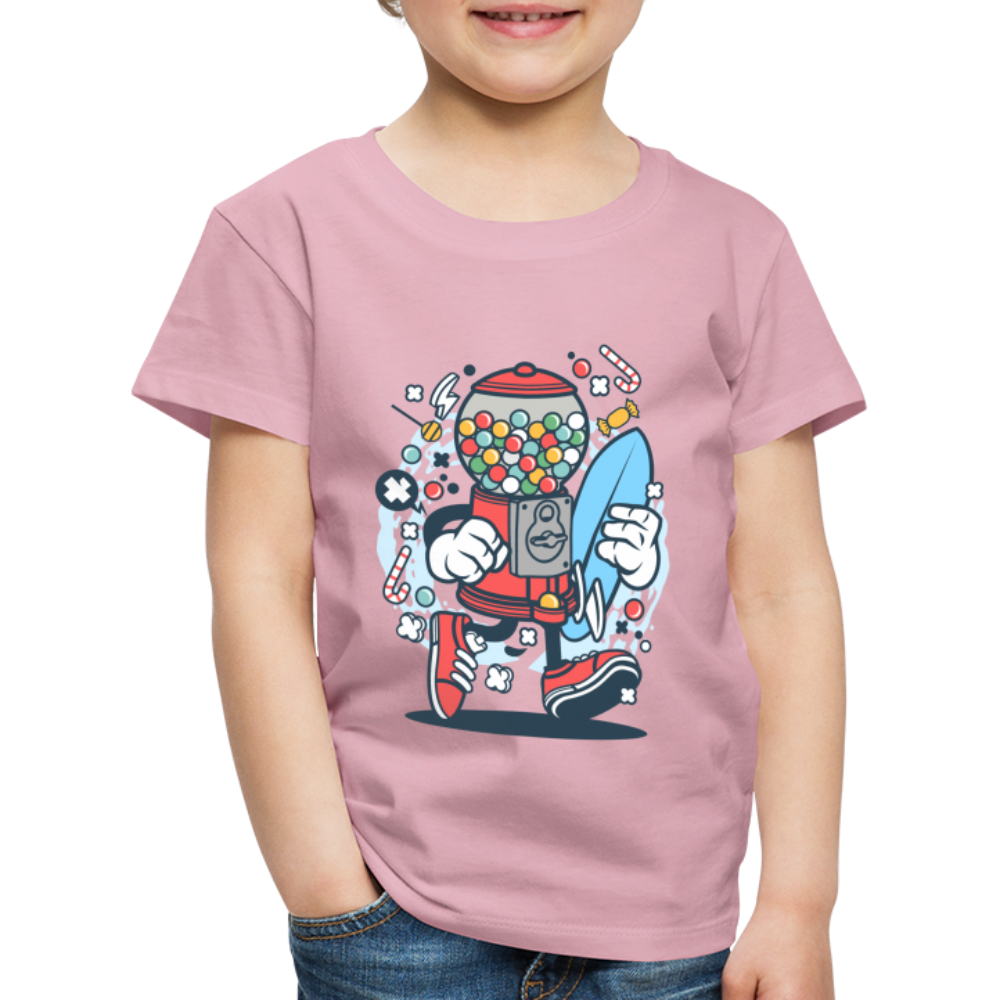 Maglietta Premium per bambini | Spreadshirt | Candy Machine Surfer - rosa chiaro