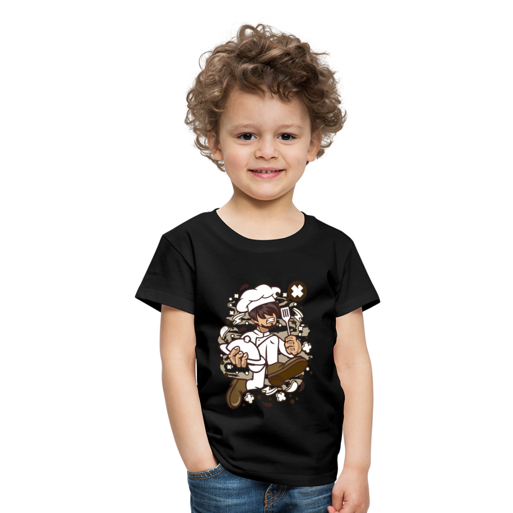 Maglietta Premium per bambini | Spreadshirt | Chef Running - nero