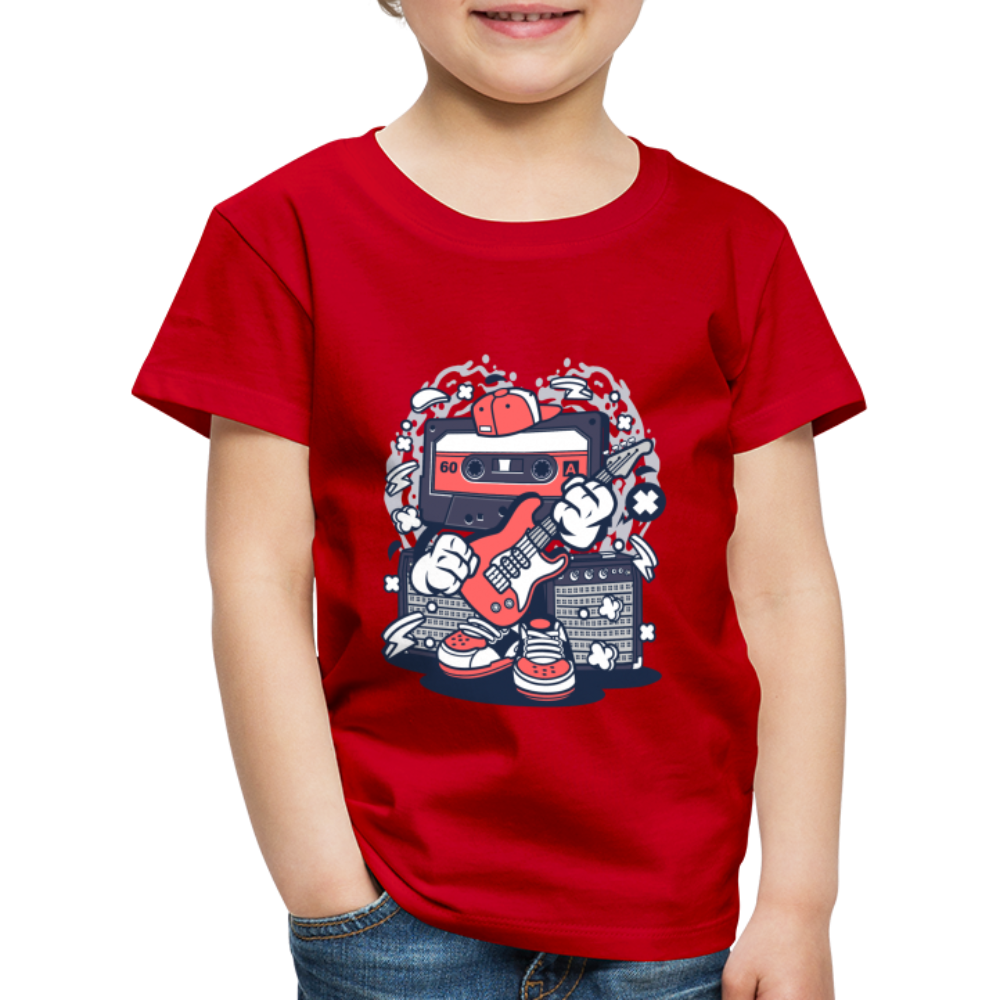 Maglietta Premium per bambini | Spreadshirt | Cassette Rockstar - rosso