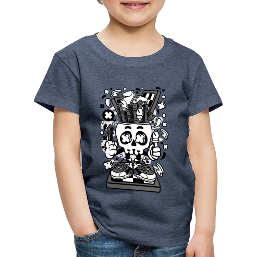 Maglietta Premium per bambini | Spreadshirt | Chess Skull - bluastro