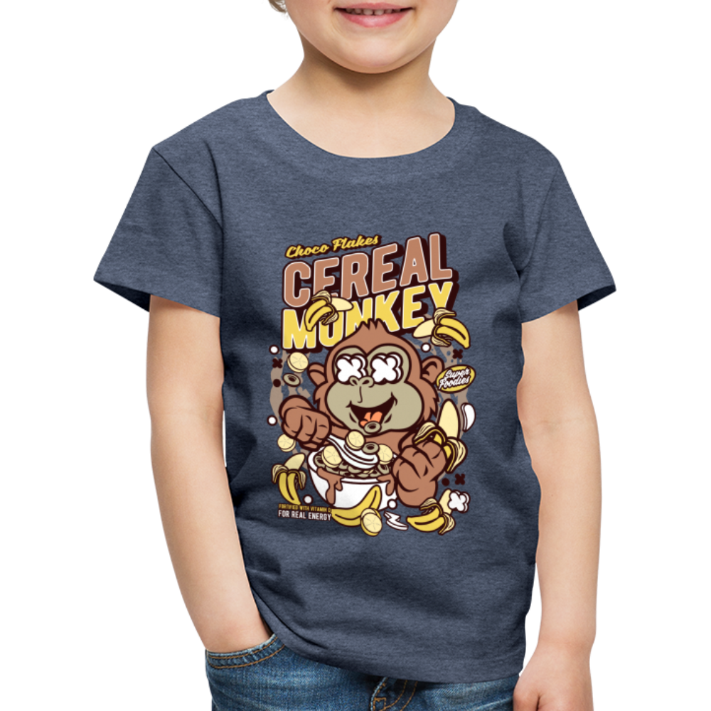 Maglietta Premium per bambini | Spreadshirt | Cereal Monkey - bluastro