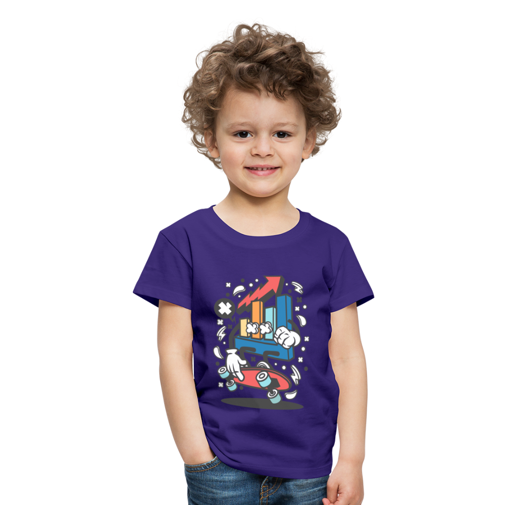 Maglietta Premium per bambini | Spreadshirt | Chart Skater - viola
