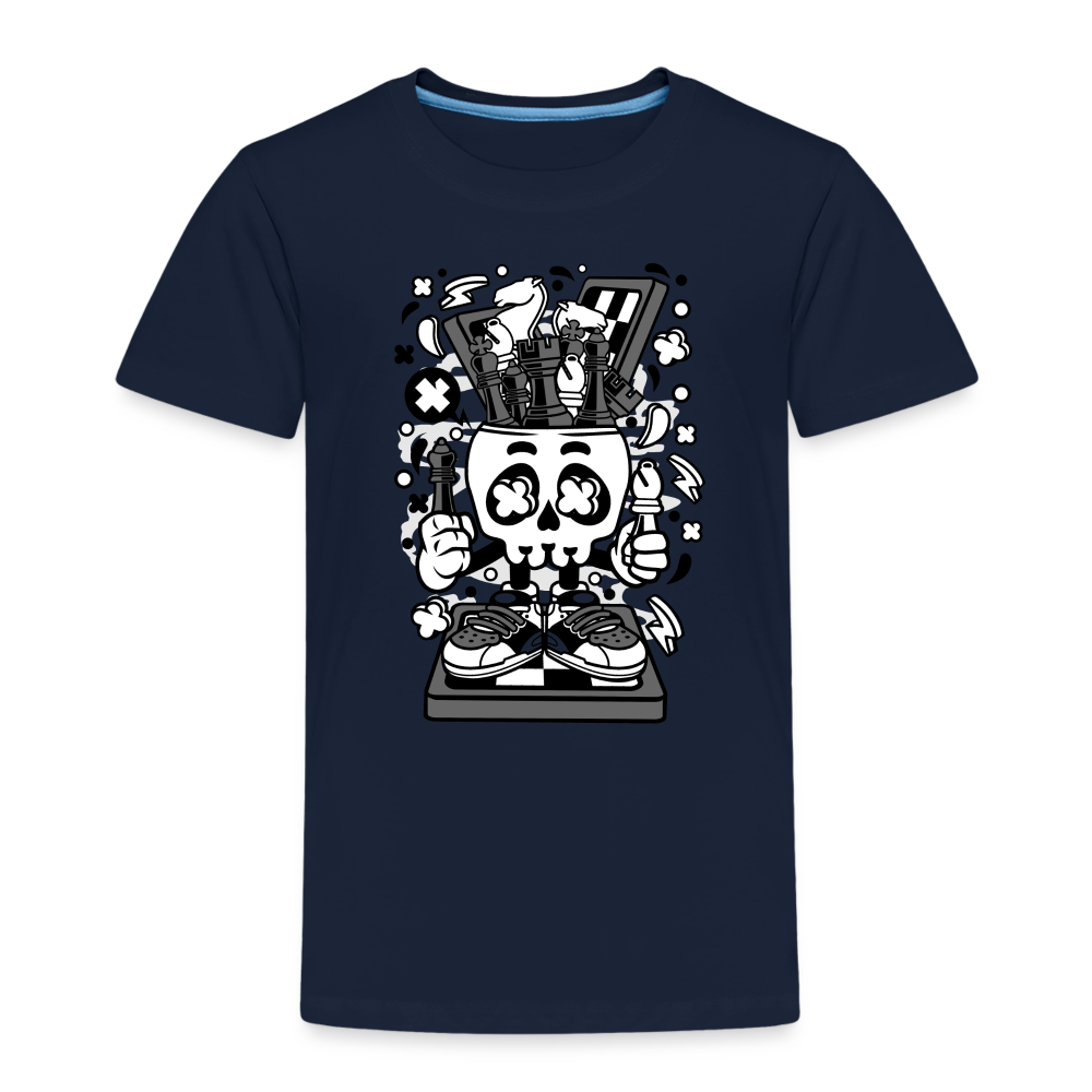 Maglietta Premium per bambini | Spreadshirt | Chess Skull - navy