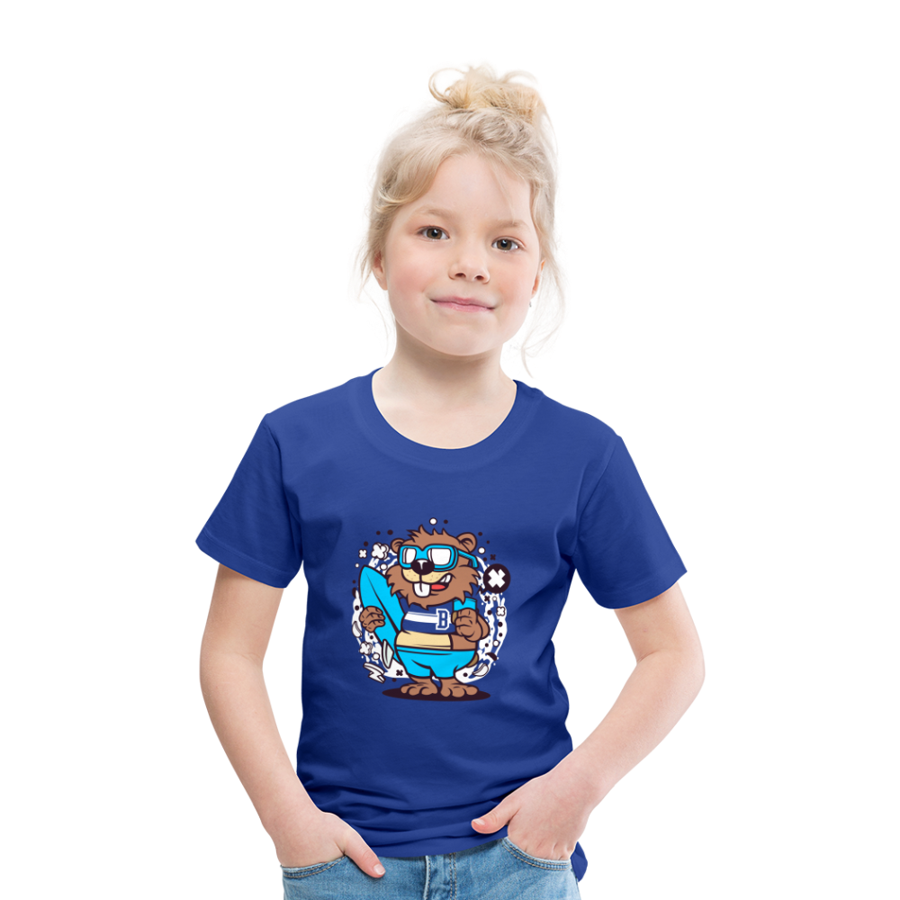 Maglietta Premium per bambini | Spreadshirt | Beaver Surfing - blue royal