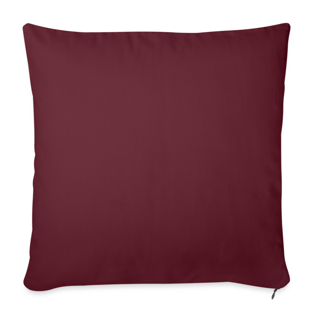 Cuscino da divano 44 x 44 cm con riempimento | Spreadshirt - rosso borgogna