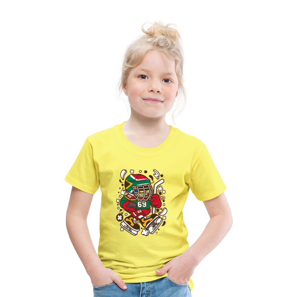 Maglietta Premium per bambini | Spreadshirt | Hockey Kid - giallo