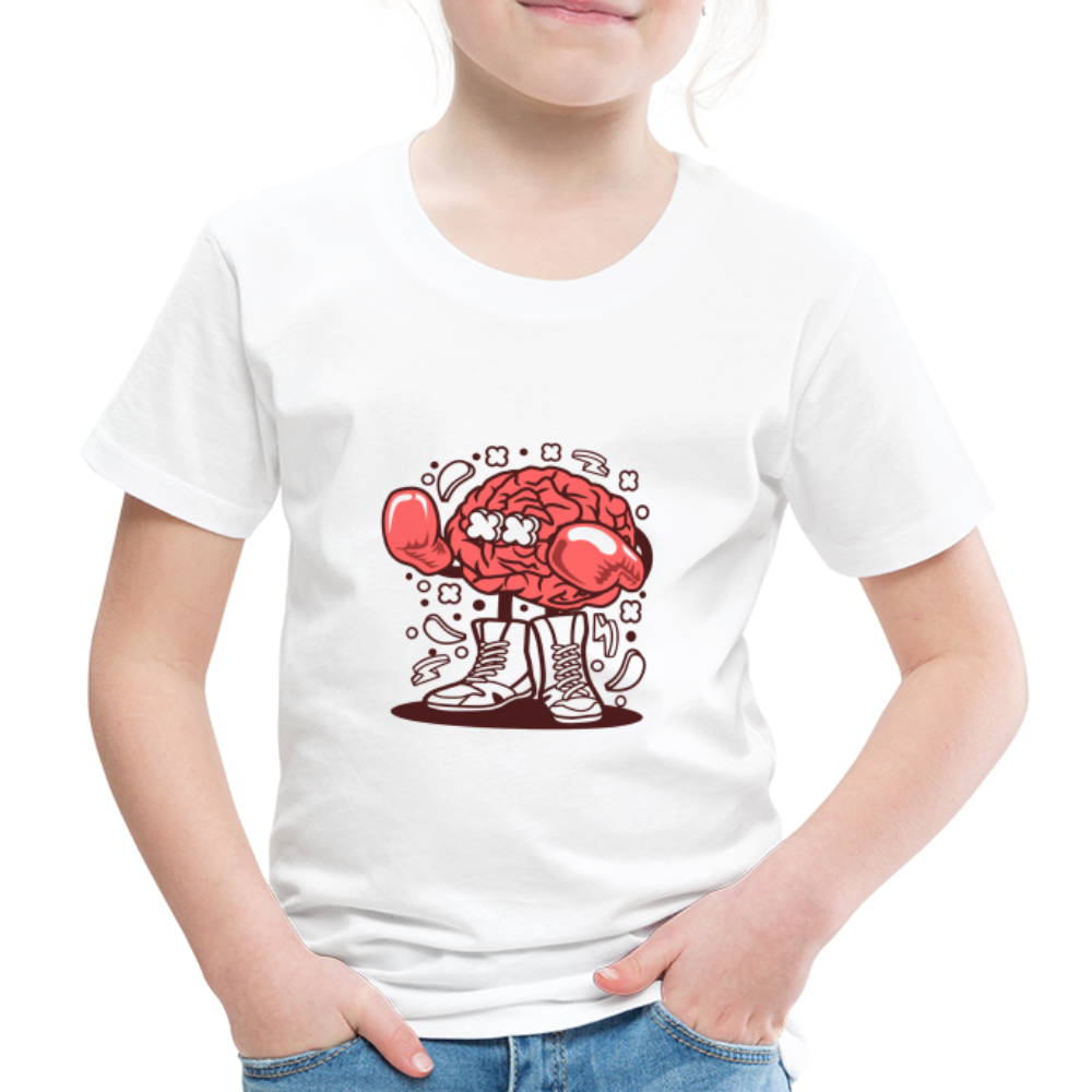 Maglietta Premium per bambini | Spreadshirt | Brain Boxer - bianco