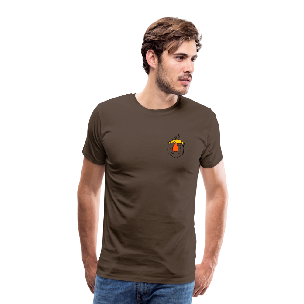 Maglietta Premium da uomo | Spreadshirt | Pocket Bug - marrone nobile