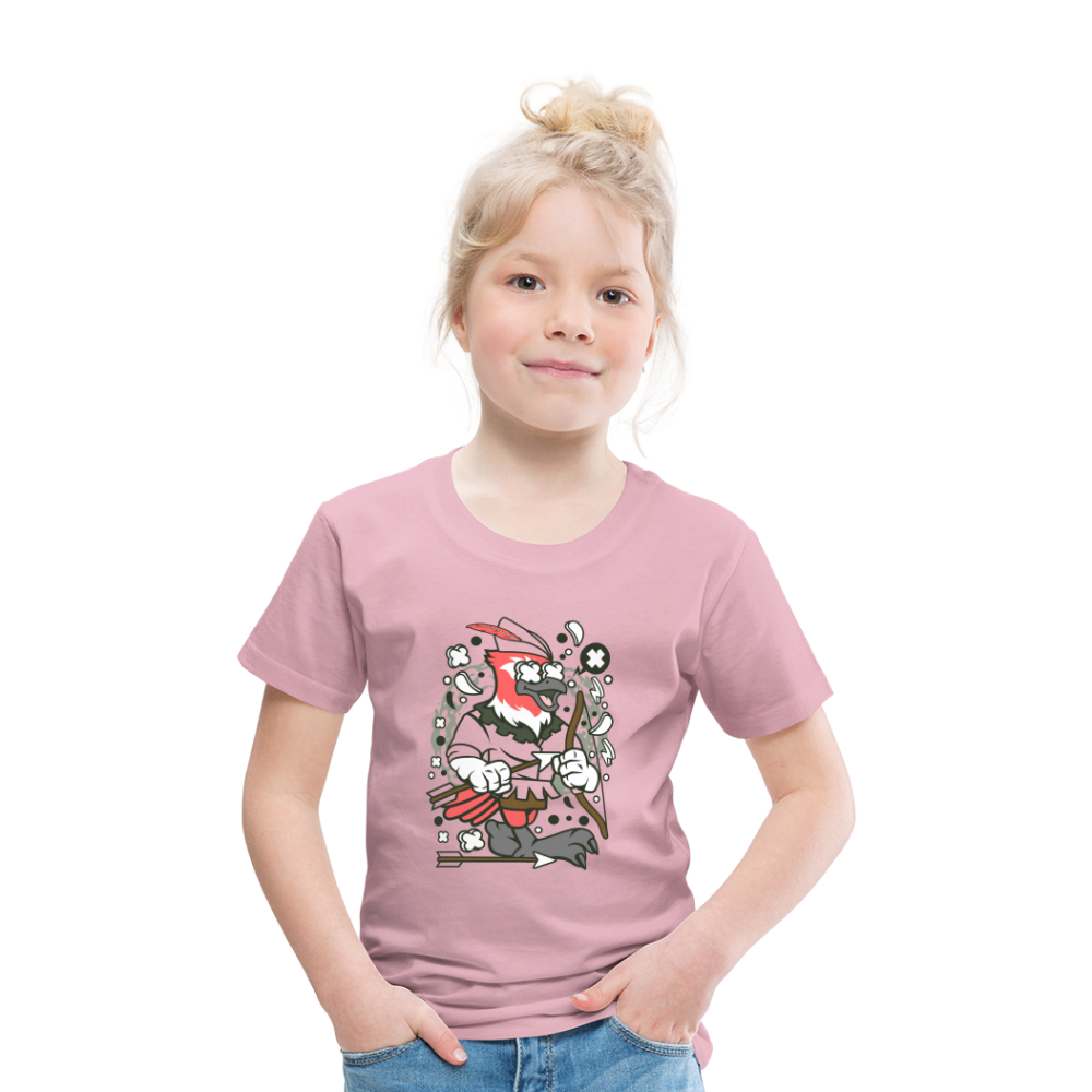 Maglietta Premium per bambini | Spreadshirt | Bird Robin - rosa chiaro