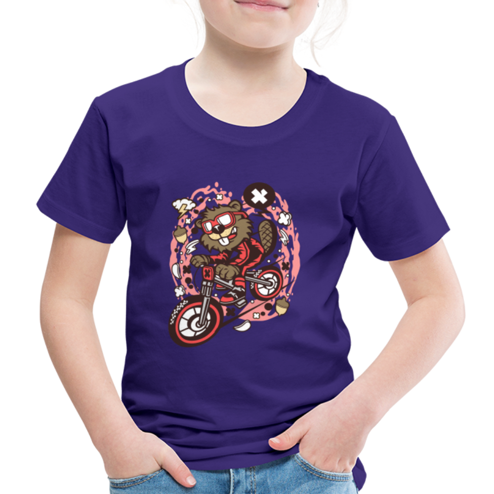 Maglietta Premium per bambini | Spreadshirt | Beaver Downhill - viola