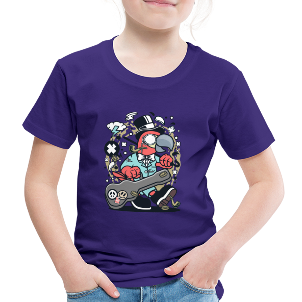 Maglietta Premium per bambini | Spreadshirt | Bird Guitarist - viola