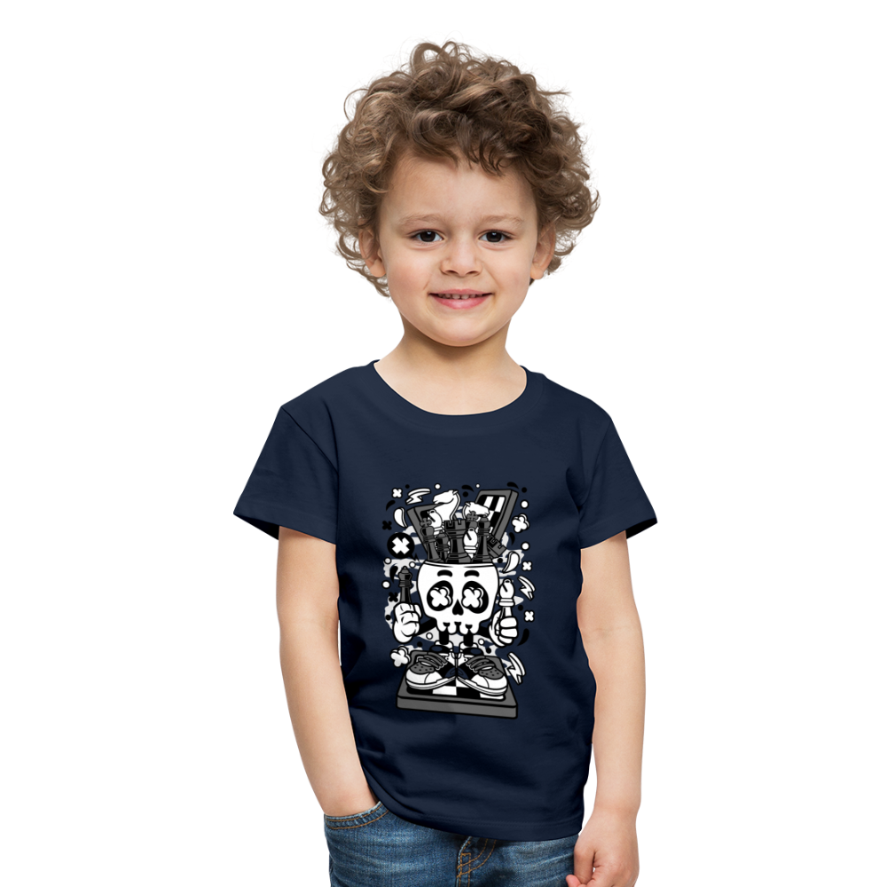 Maglietta Premium per bambini | Spreadshirt | Chess Skull - navy