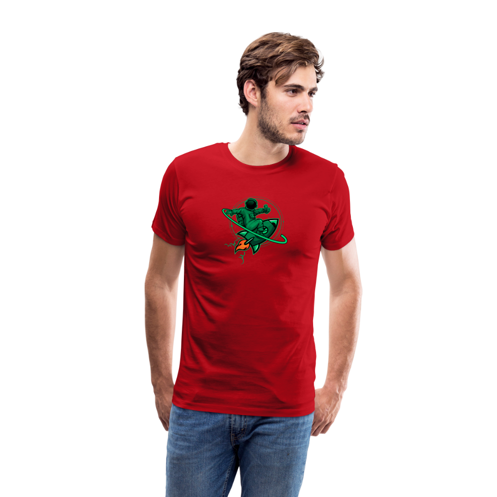 Men’s Premium T-Shirt | Astro Surfer - rosso