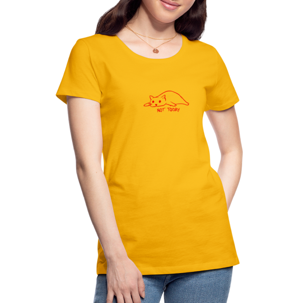 Maglietta Premium da donna | Spreadshirt | Not Today - giallo sole