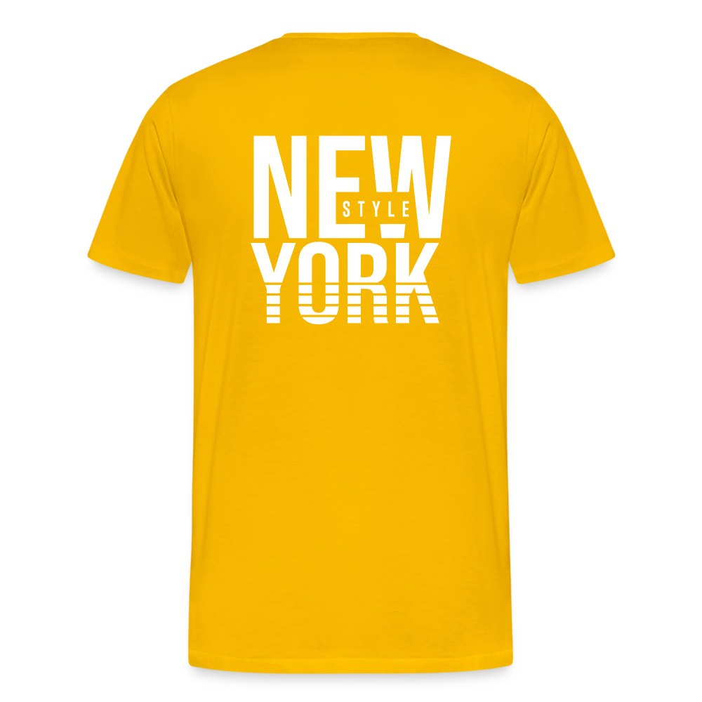 Maglietta Premium da uomo | Spreadshirt | New York Style - giallo sole