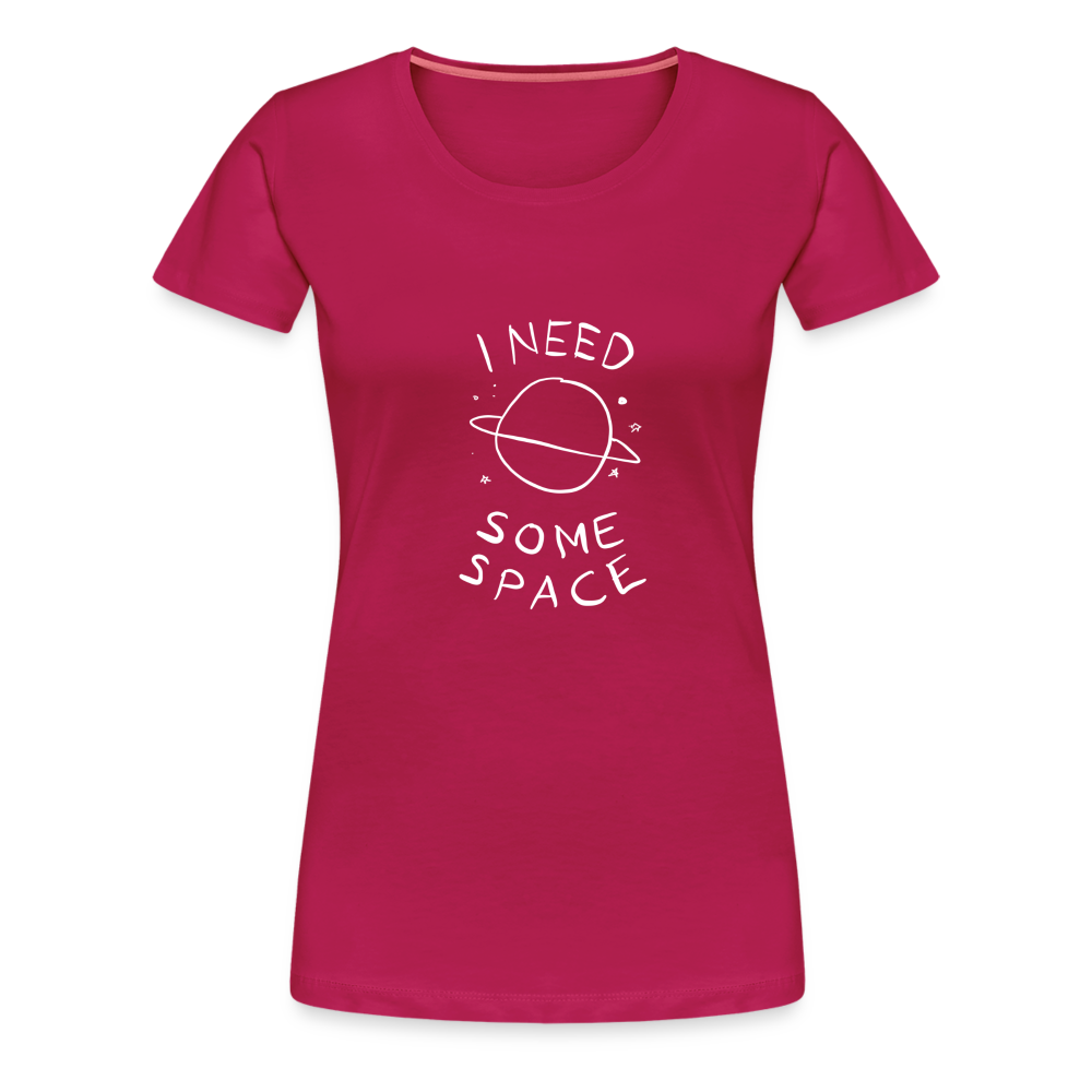 Maglietta Premium da donna | Spreadshirt | I Need Some Space - Borgogna