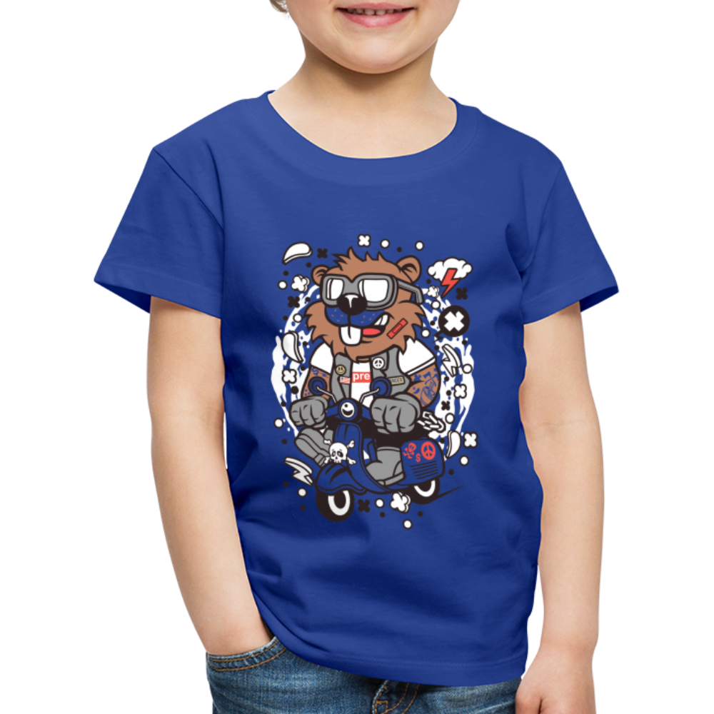 Maglietta Premium per bambini | Spreadshirt | Beaver Scooterist - blue royal