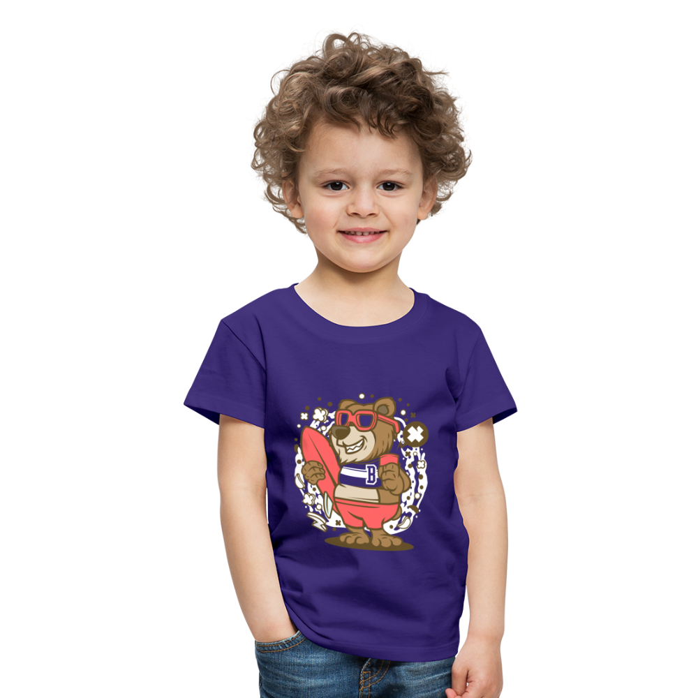 Maglietta Premium per bambini | Spreadshirt | Bear Surfing - viola