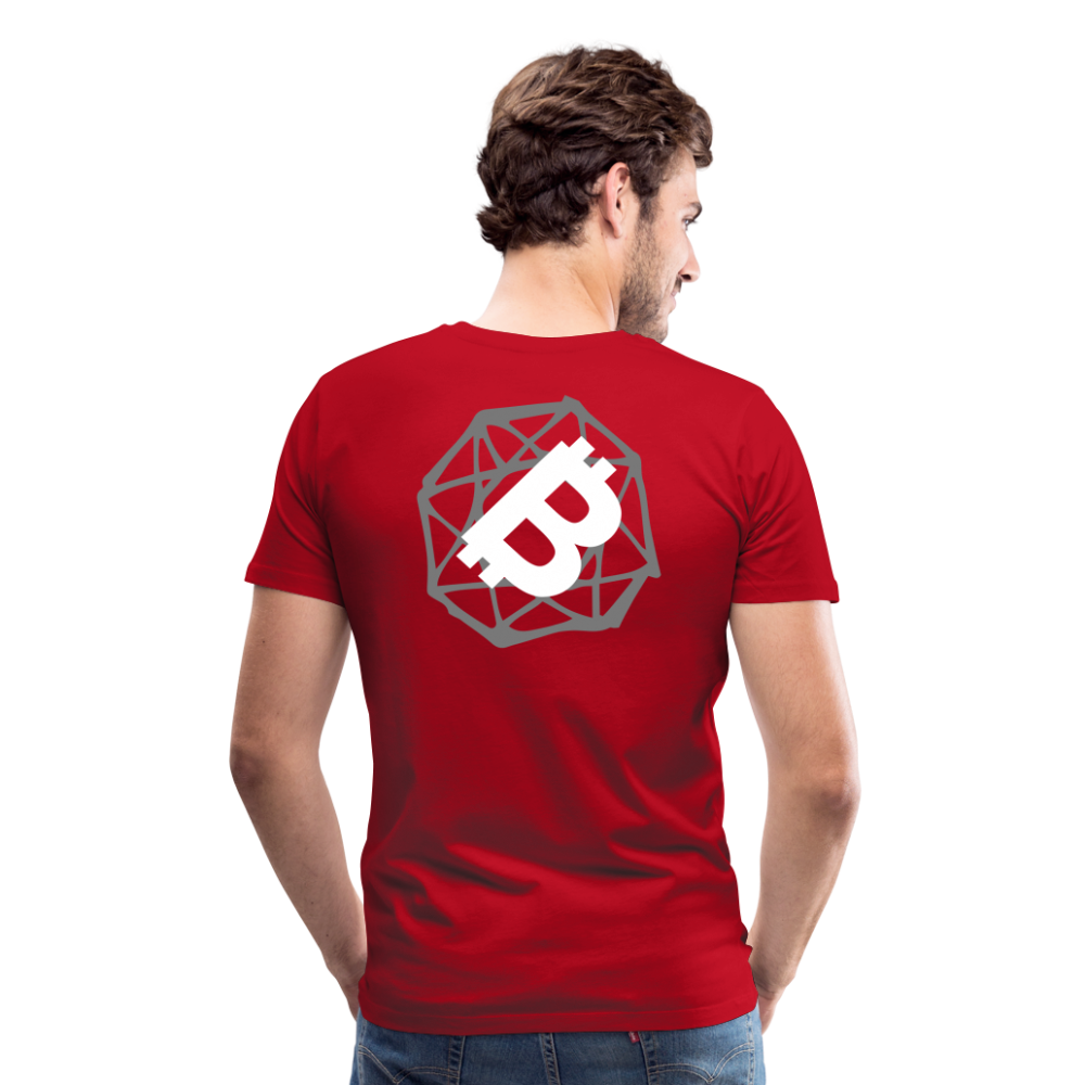 Maglietta Premium da uomo | Spreadshirt | BTC#1 - rosso