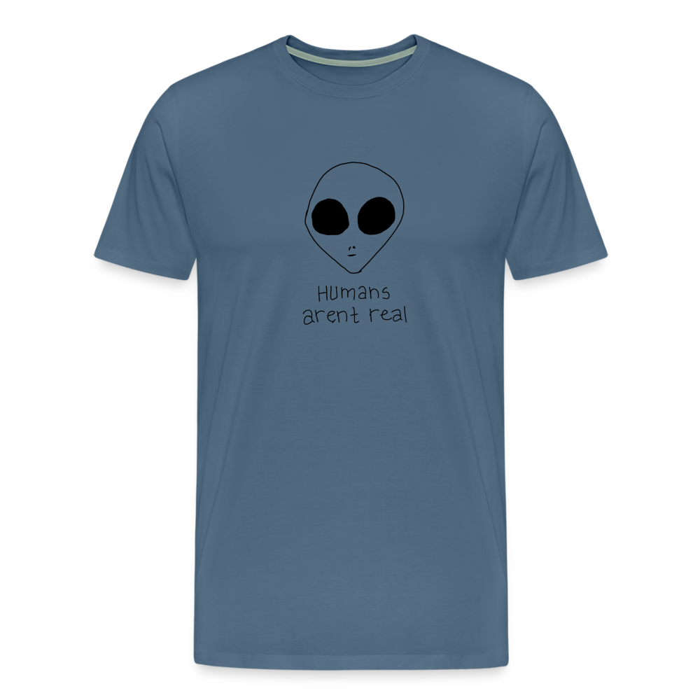 Maglietta Premium da uomo | Spreadshirt | Humans Aren't Real - carta da zucchero