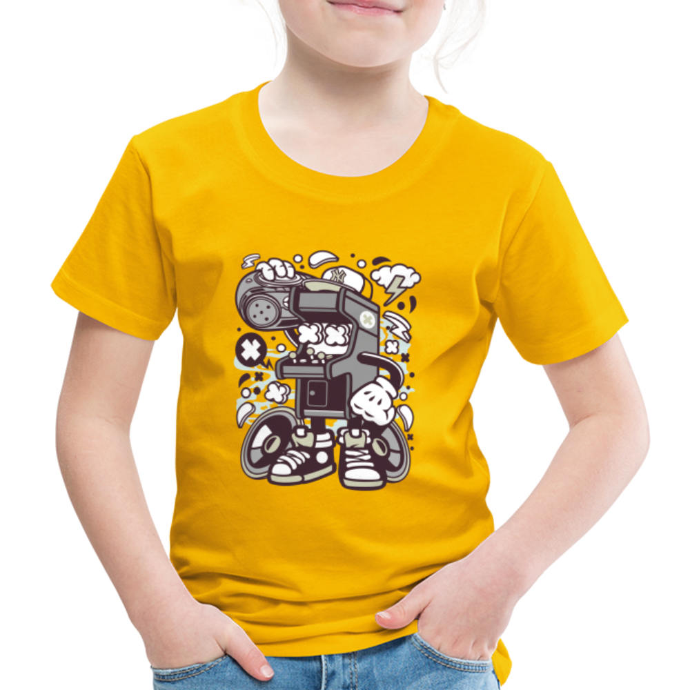 Maglietta Premium per bambini | Spreadshirt |  Arcade Game Boombox - giallo sole