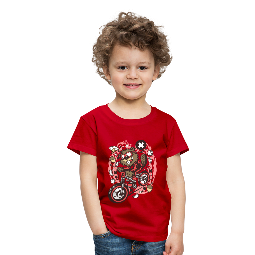 Maglietta Premium per bambini | Spreadshirt | Beaver Downhill - rosso