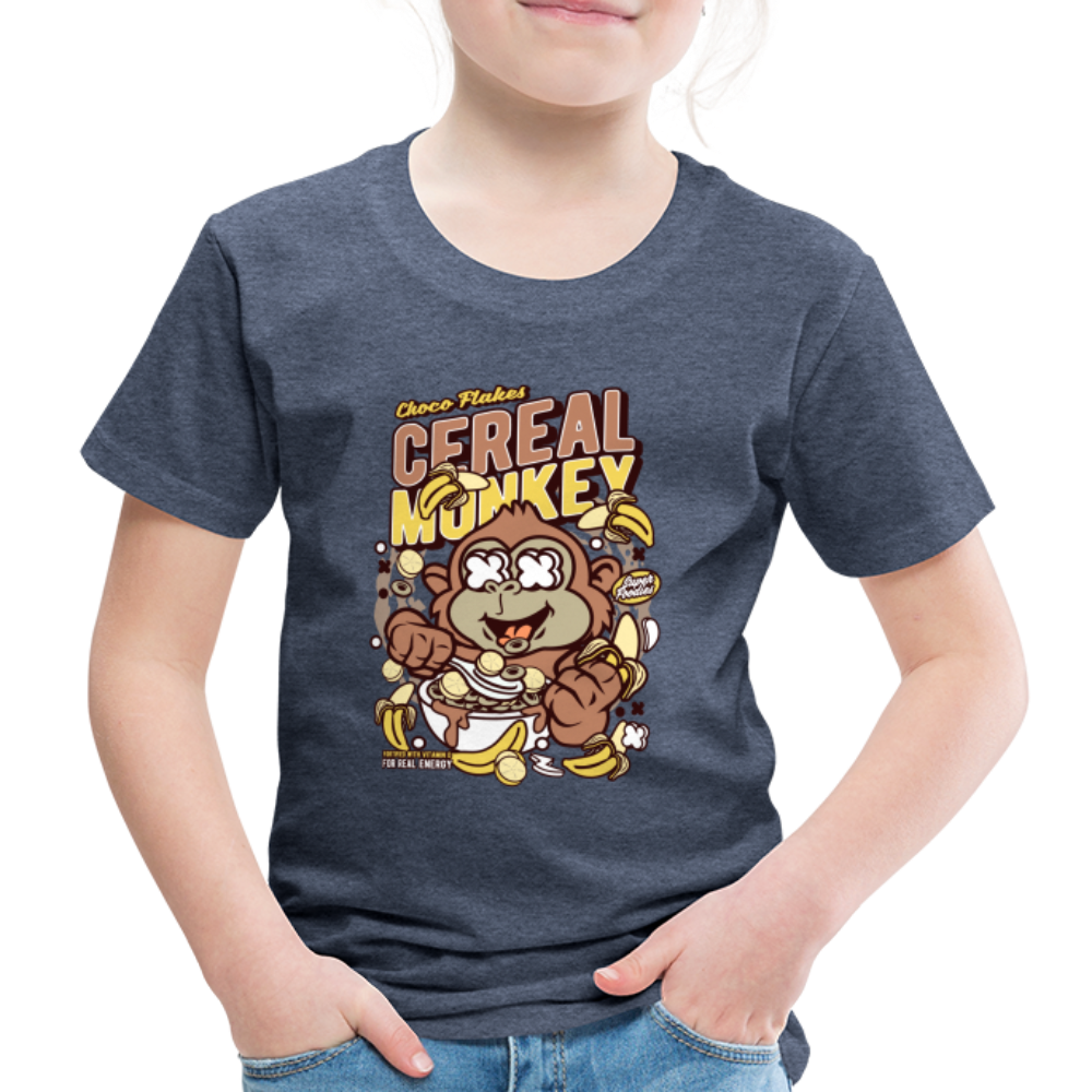 Maglietta Premium per bambini | Spreadshirt | Cereal Monkey - bluastro