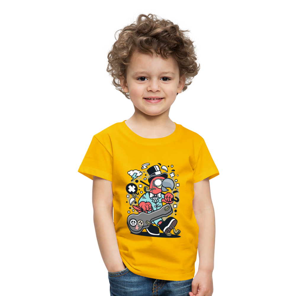 Maglietta Premium per bambini | Spreadshirt | Bird Guitarist - giallo sole