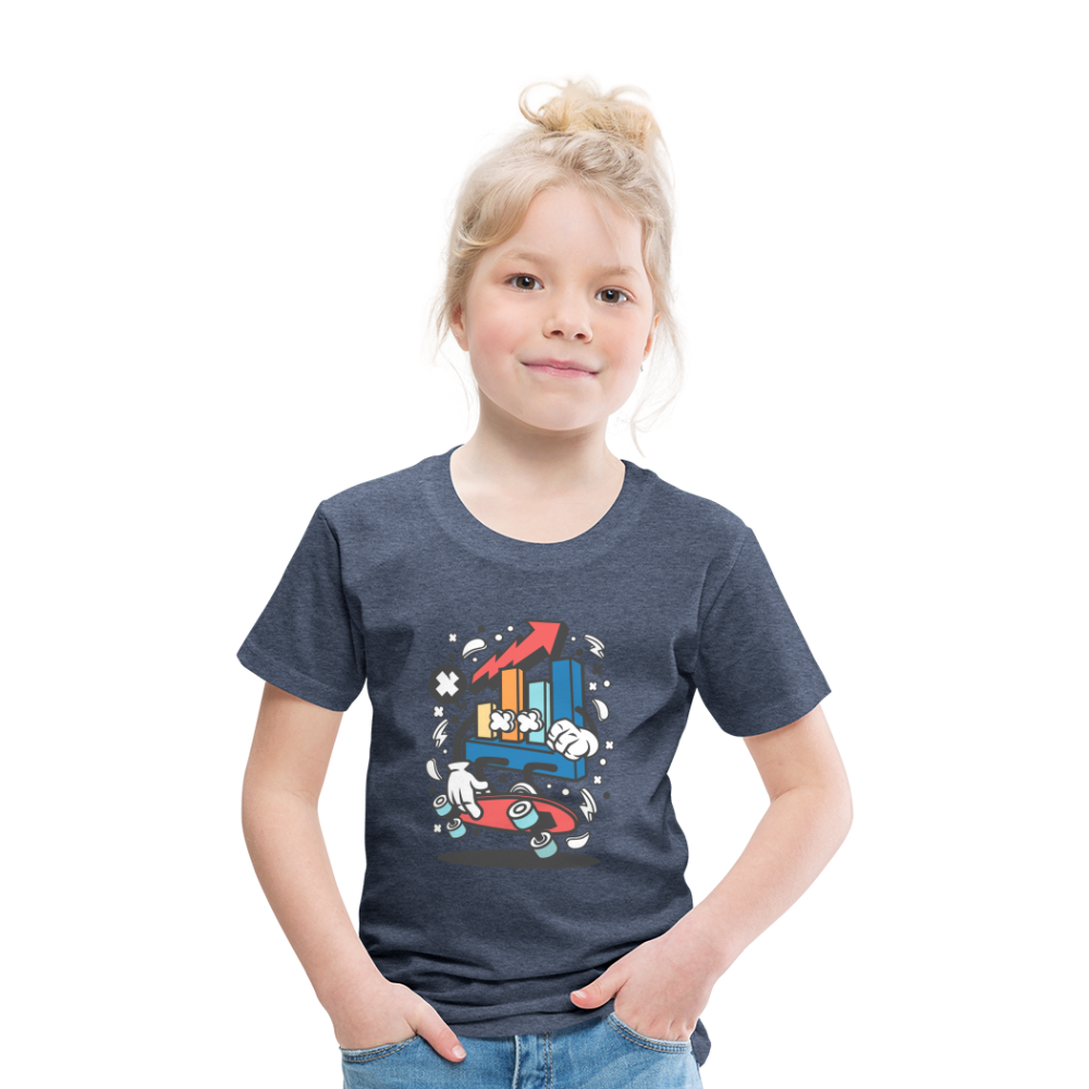 Maglietta Premium per bambini | Spreadshirt | Chart Skater - bluastro