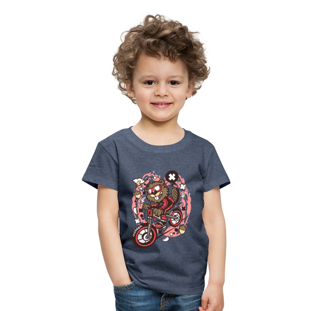 Maglietta Premium per bambini | Spreadshirt | Beaver Downhill - bluastro