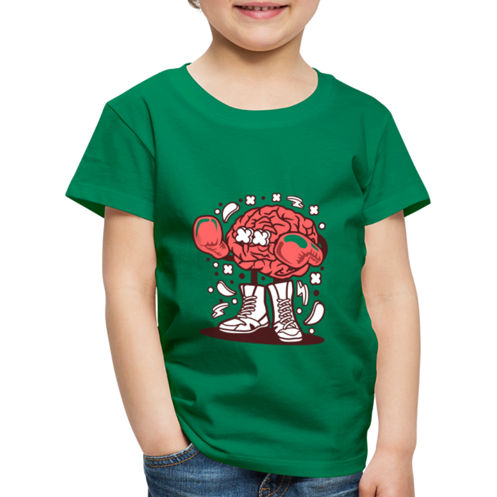 Maglietta Premium per bambini | Spreadshirt | Brain Boxer - verde kelly