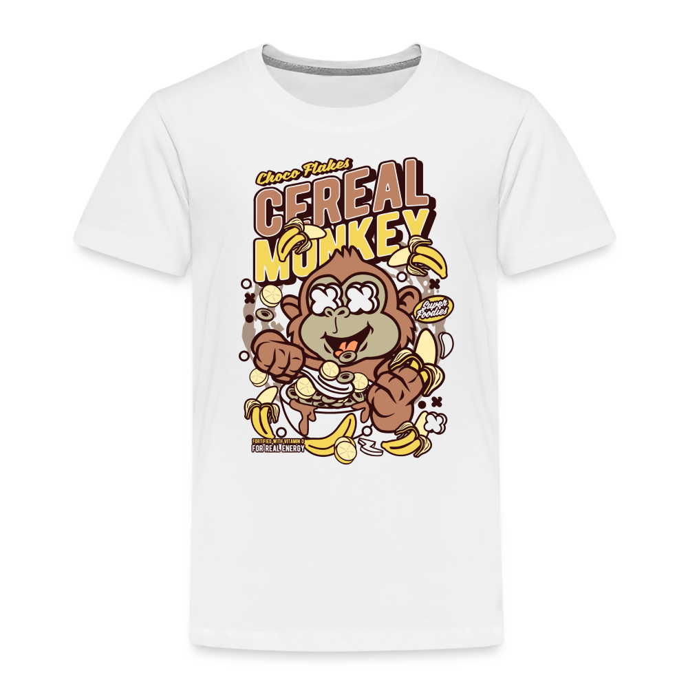 Maglietta Premium per bambini | Spreadshirt | Cereal Monkey - bianco