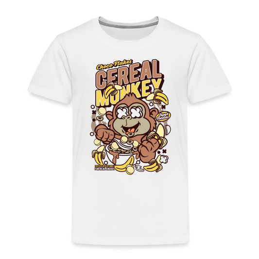 Maglietta Premium per bambini | Spreadshirt | Cereal Monkey - bianco