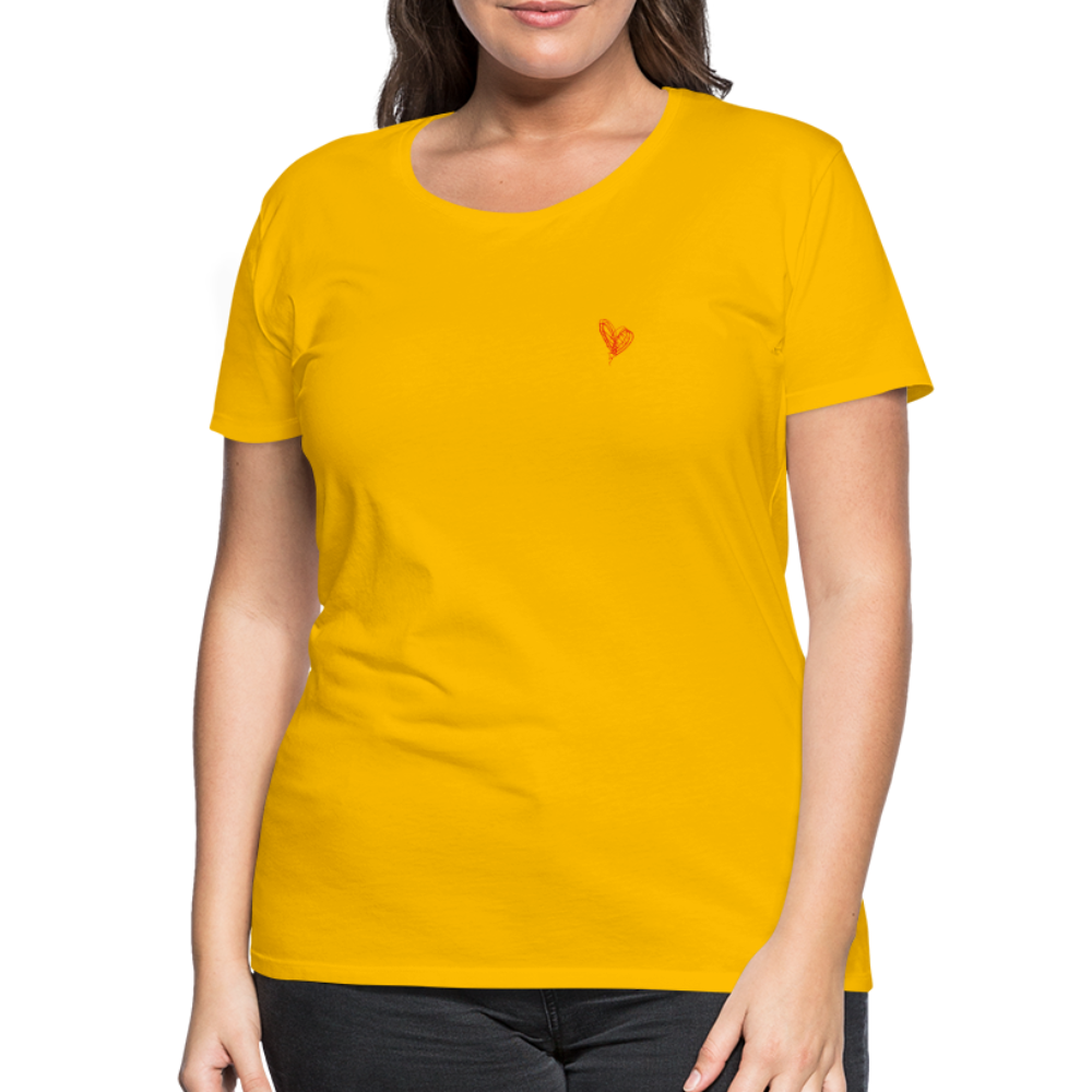 Maglietta Premium da donna | Spreadshirt | Collect Hearts - giallo sole