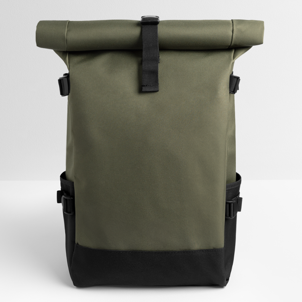 Zaino Rolltop | BagBase - oliva/nero